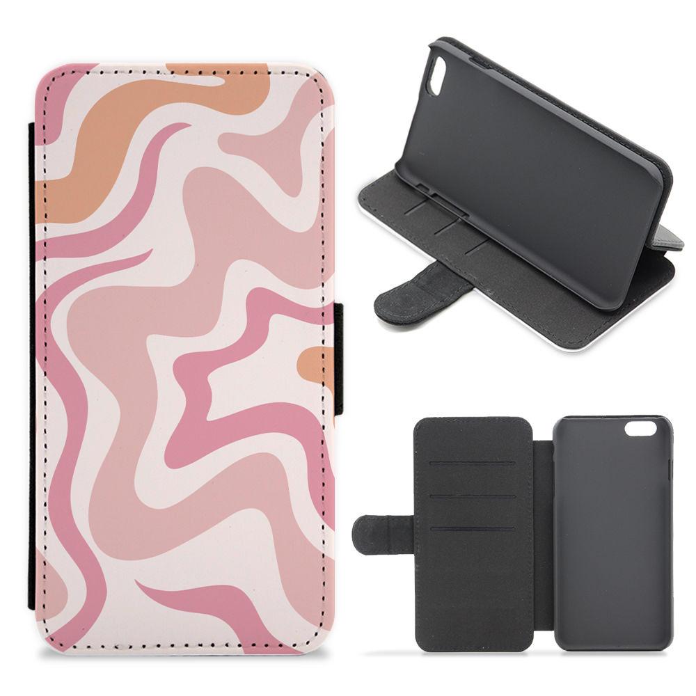 Pink Waves Flip / Wallet Phone Case