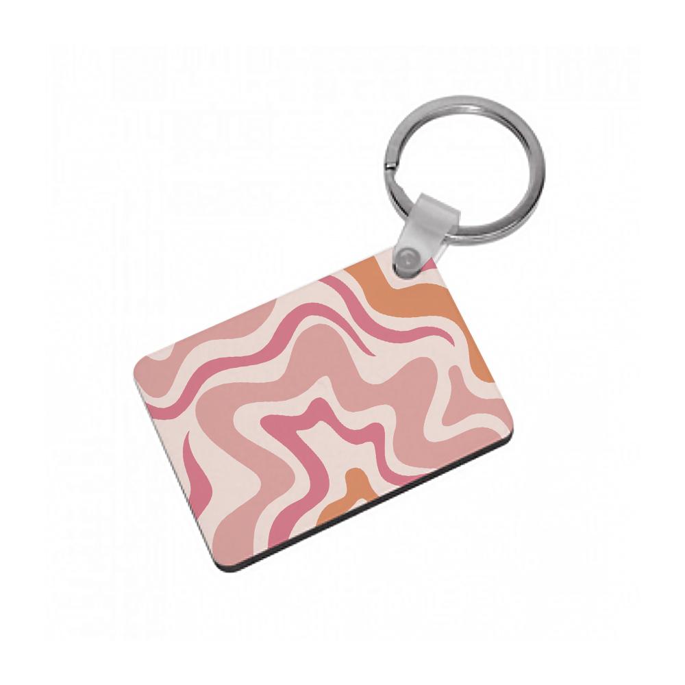 Pink Waves Keyring