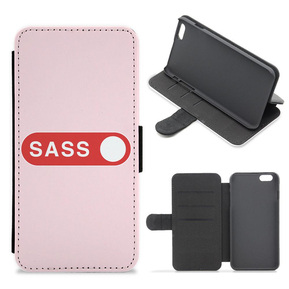 Sass Switched On Flip / Wallet Phone Case