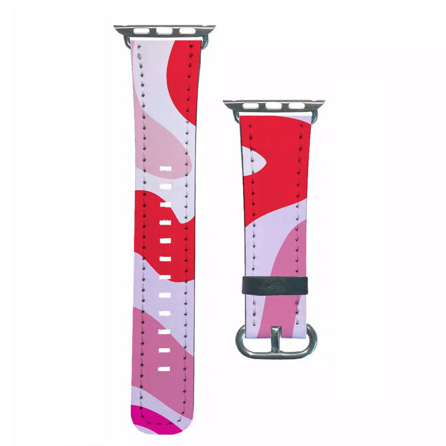 Purple & Pink Abstract  Apple Watch Strap