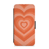 Colourful Hearts Wallet Phone Cases