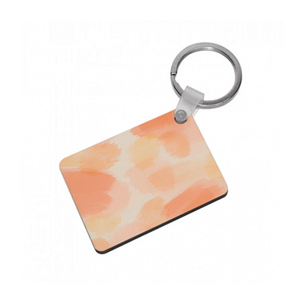 Orange Strokes Keyring