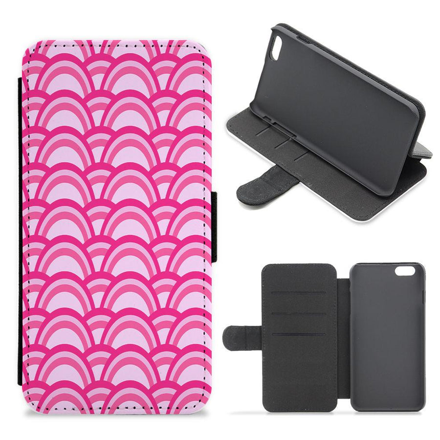 Purple Pink Abstract Pattern Flip / Wallet Phone Case