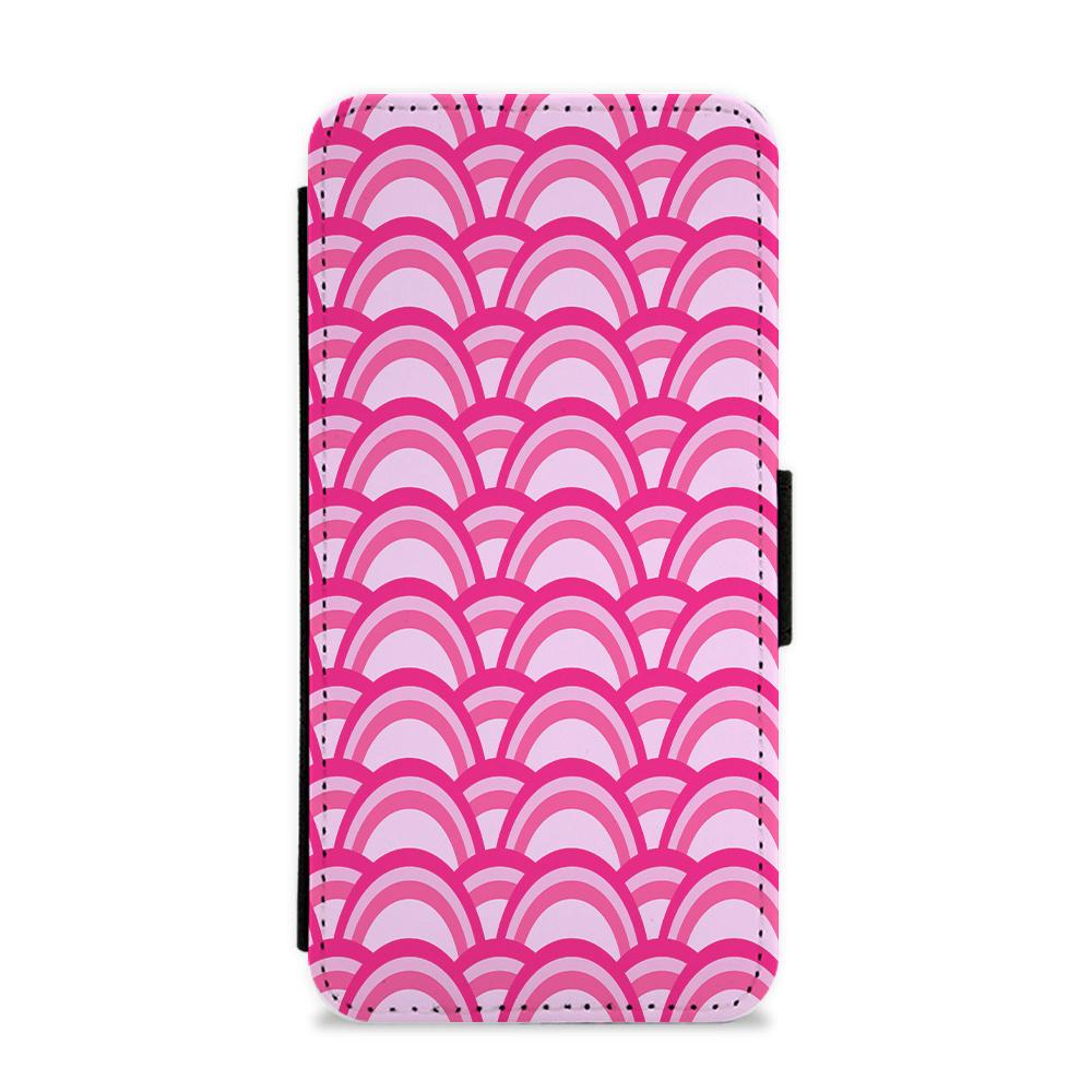 Purple Pink Abstract Pattern Flip / Wallet Phone Case