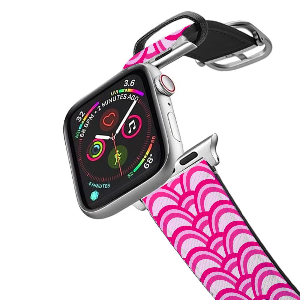 Purple Pink Abstract Pattern Apple Watch Strap