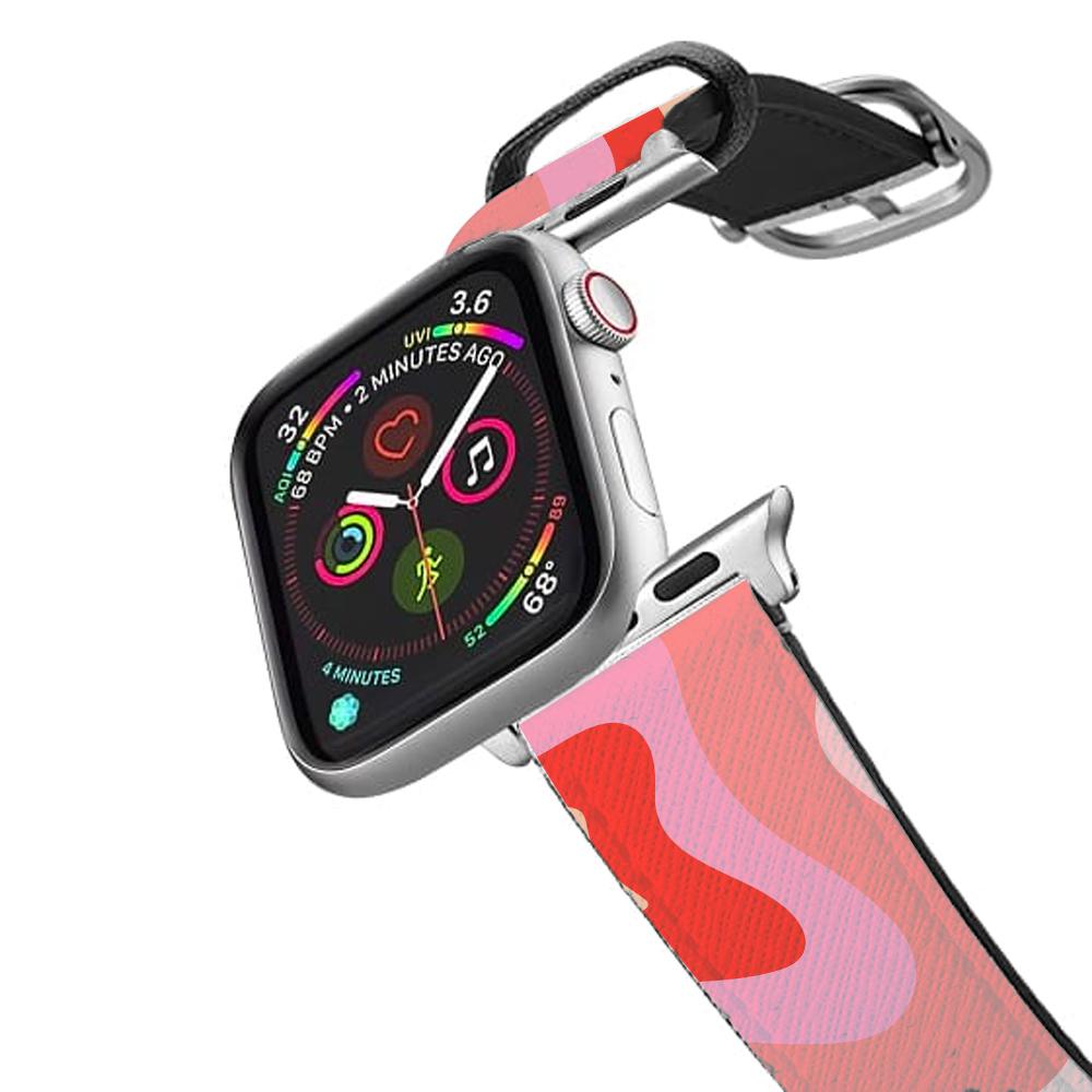 Abstract Pink And Purple Apple Watch Strap