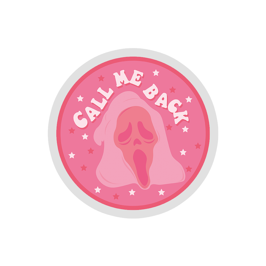 Call Me Back Ghostface - Scream Sticker