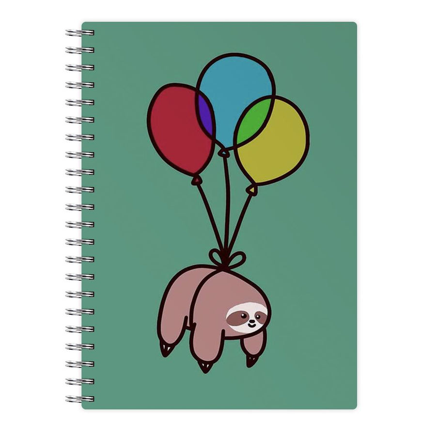 Balloon Sloth Notebook - Fun Cases