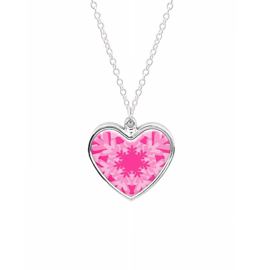 Pink - Colourful Snowflakes Necklace