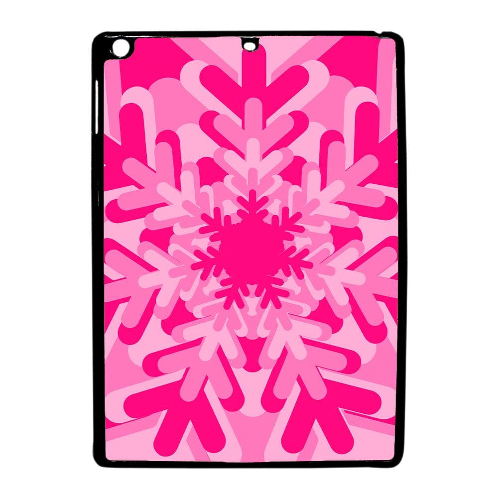 Pink - Colourful Snowflakes iPad Case