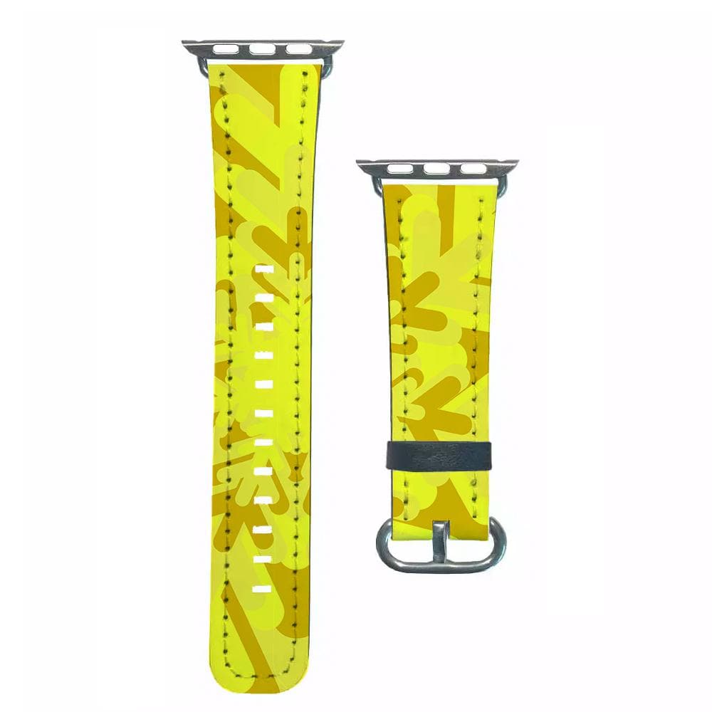 Yellow - Colourful Snowflakes Apple Watch Strap