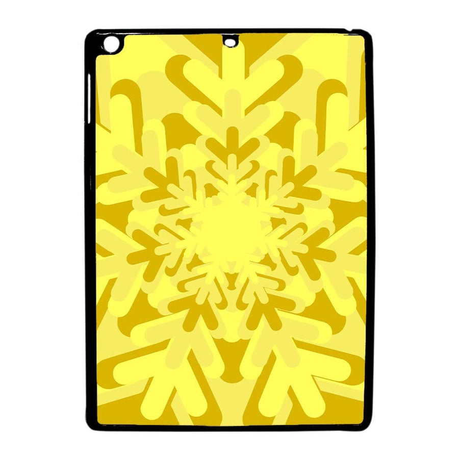 Yellow - Colourful Snowflakes iPad Case