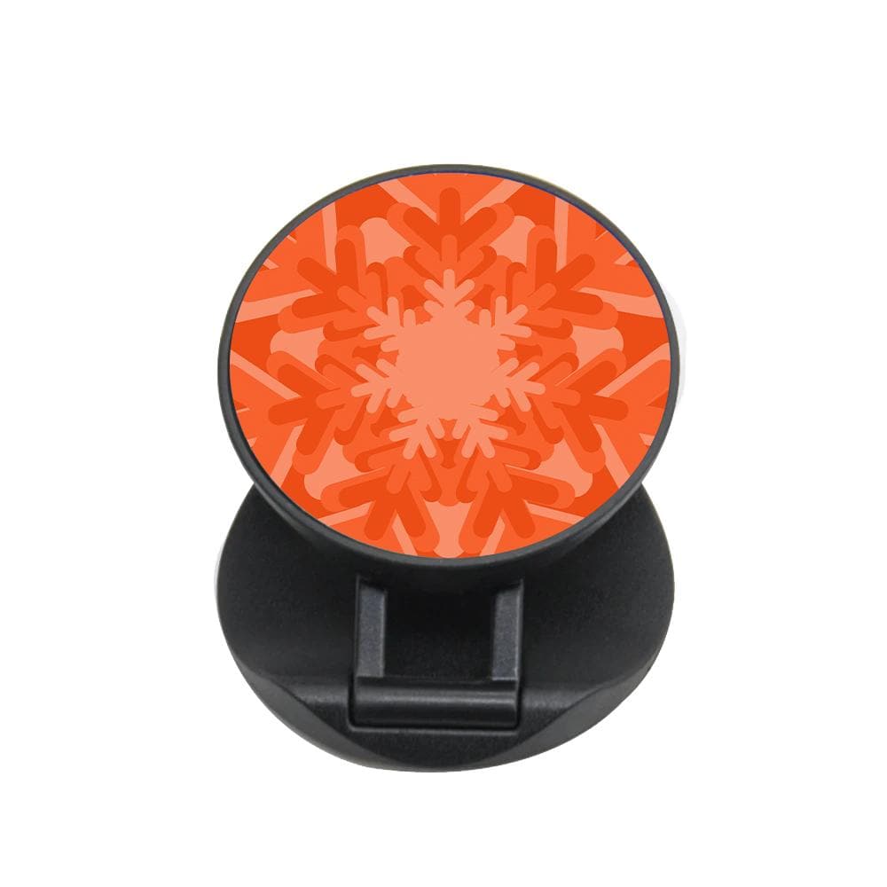 Orange - Colourful Snowflakes FunGrip