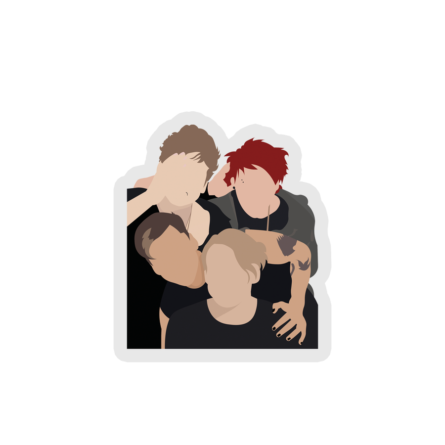 The Band - 5 Seconds Of Summer Sticker
