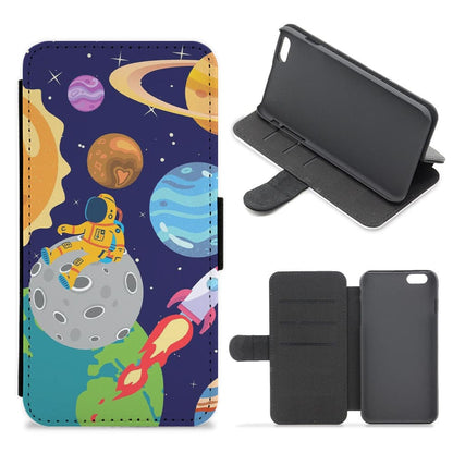 Space View  Flip / Wallet Phone Case