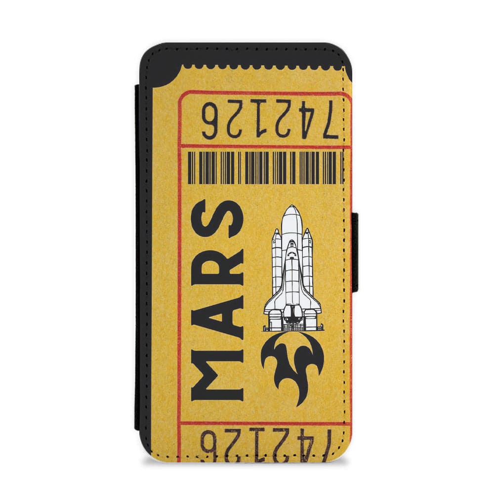 Ticket To Mars - Space Flip / Wallet Phone Case
