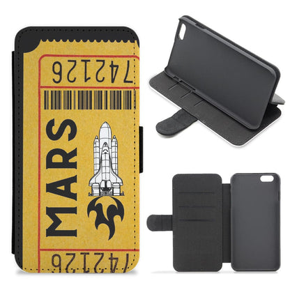 Ticket To Mars - Space Flip / Wallet Phone Case