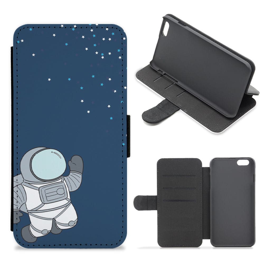 Astronaut Bobbling - Space Flip / Wallet Phone Case