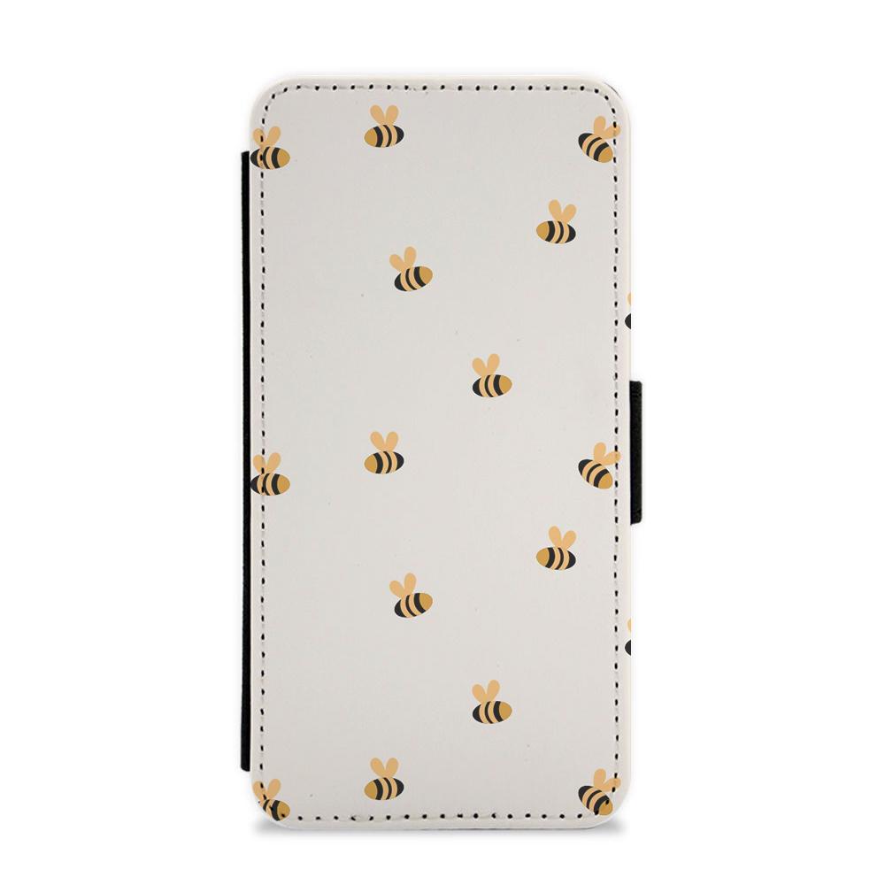 Spring Bee Pattern Flip / Wallet Phone Case