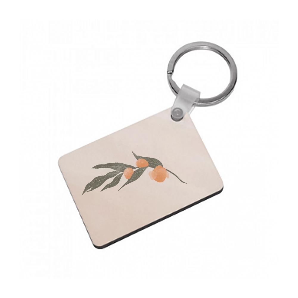 Spring Peaches Keyring