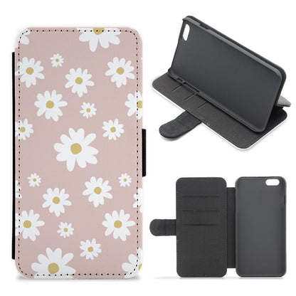 Spring Daisy Pattern Flip / Wallet Phone Case