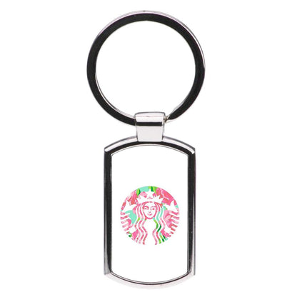 Pink Starbucks Logo Luxury Keyring