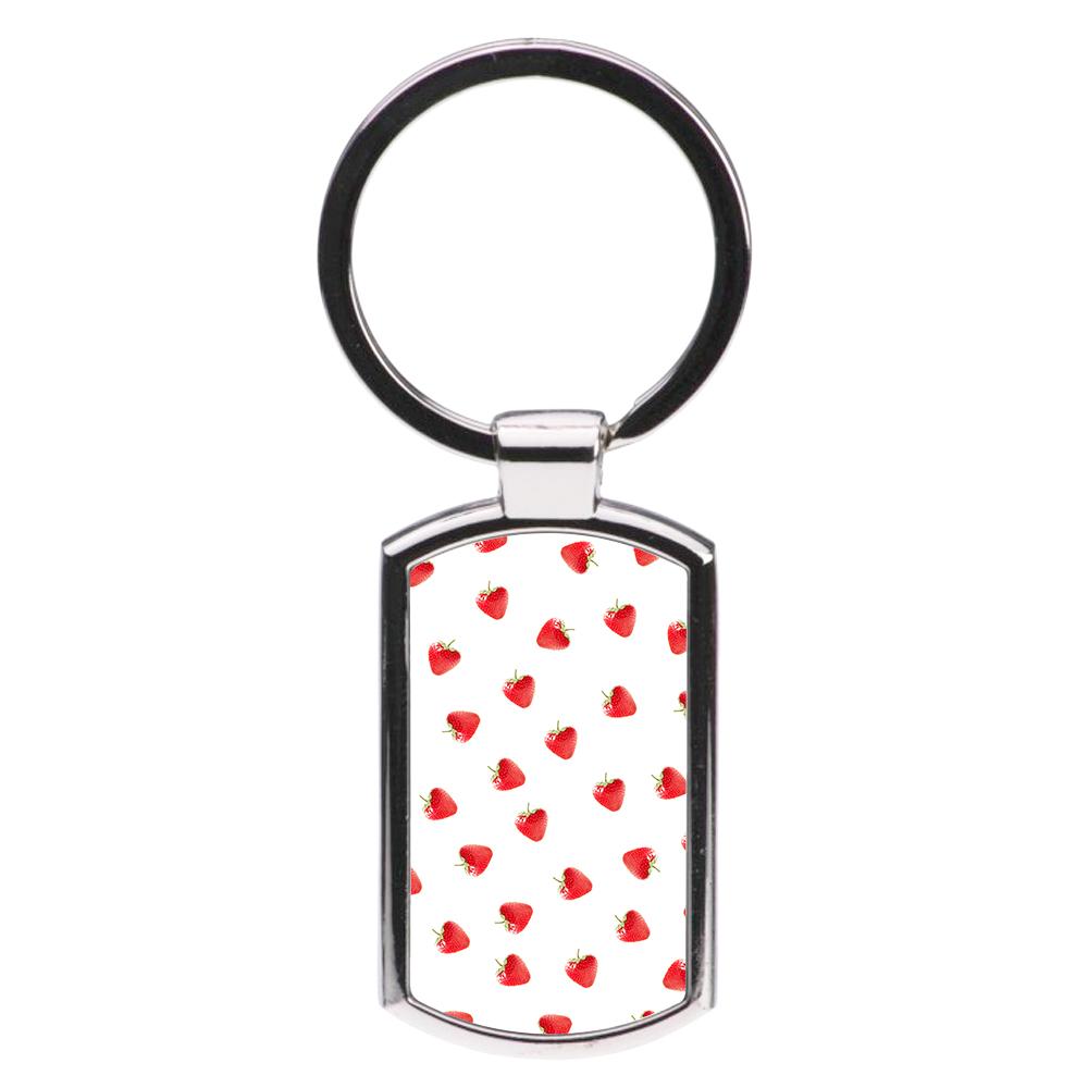 Strawberry Pattern Luxury Keyring