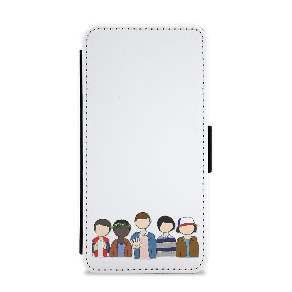 Stranger Cartoon Characters Flip / Wallet Phone Case