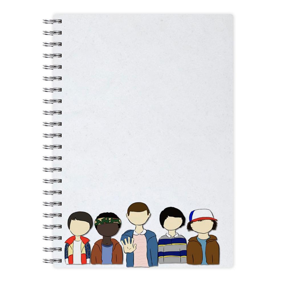 Stranger Things Cartoon Characters Notebook - Fun Cases