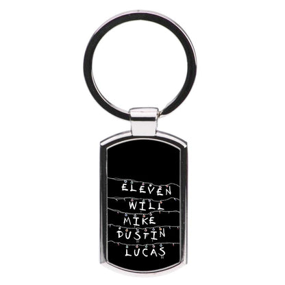 Eleven, Will, Mike, Dustin & Lucas - Stranger Things Luxury Keyring