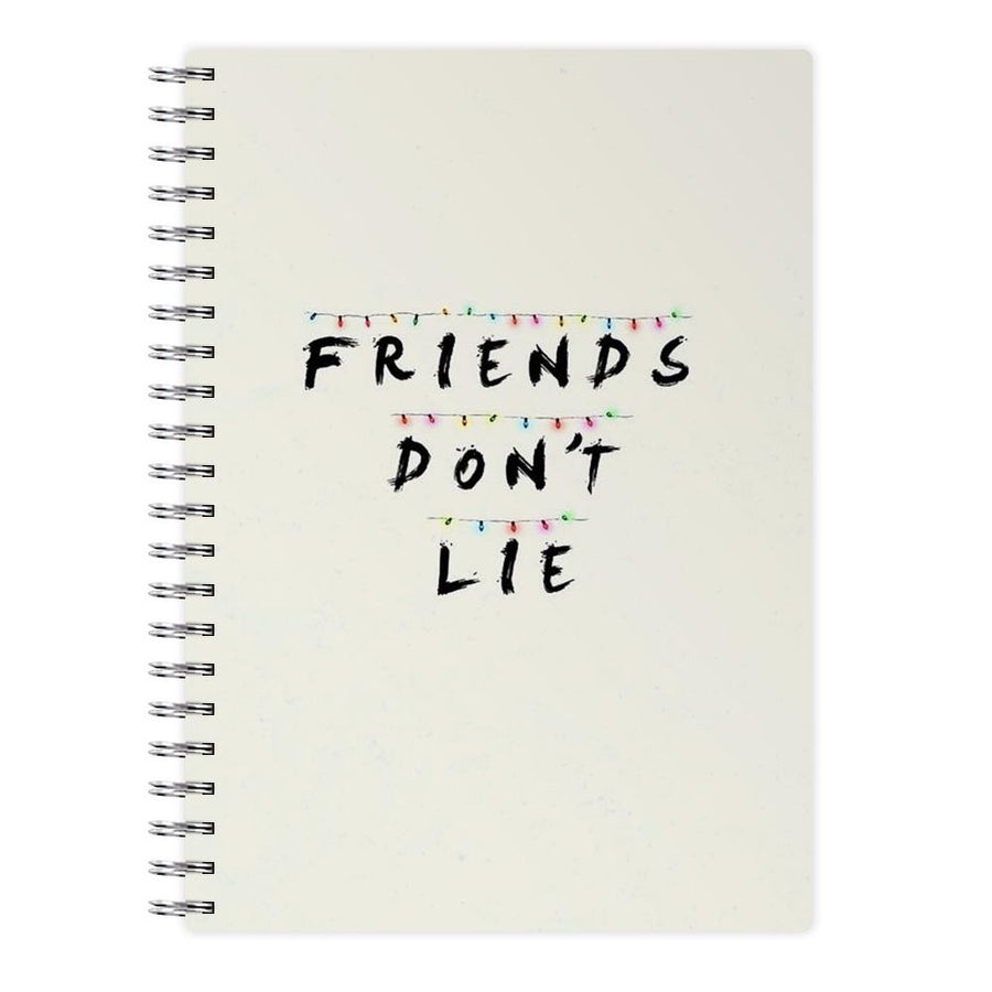 Friends Don't Lie Lights - Stranger Things Notebook - Fun Cases