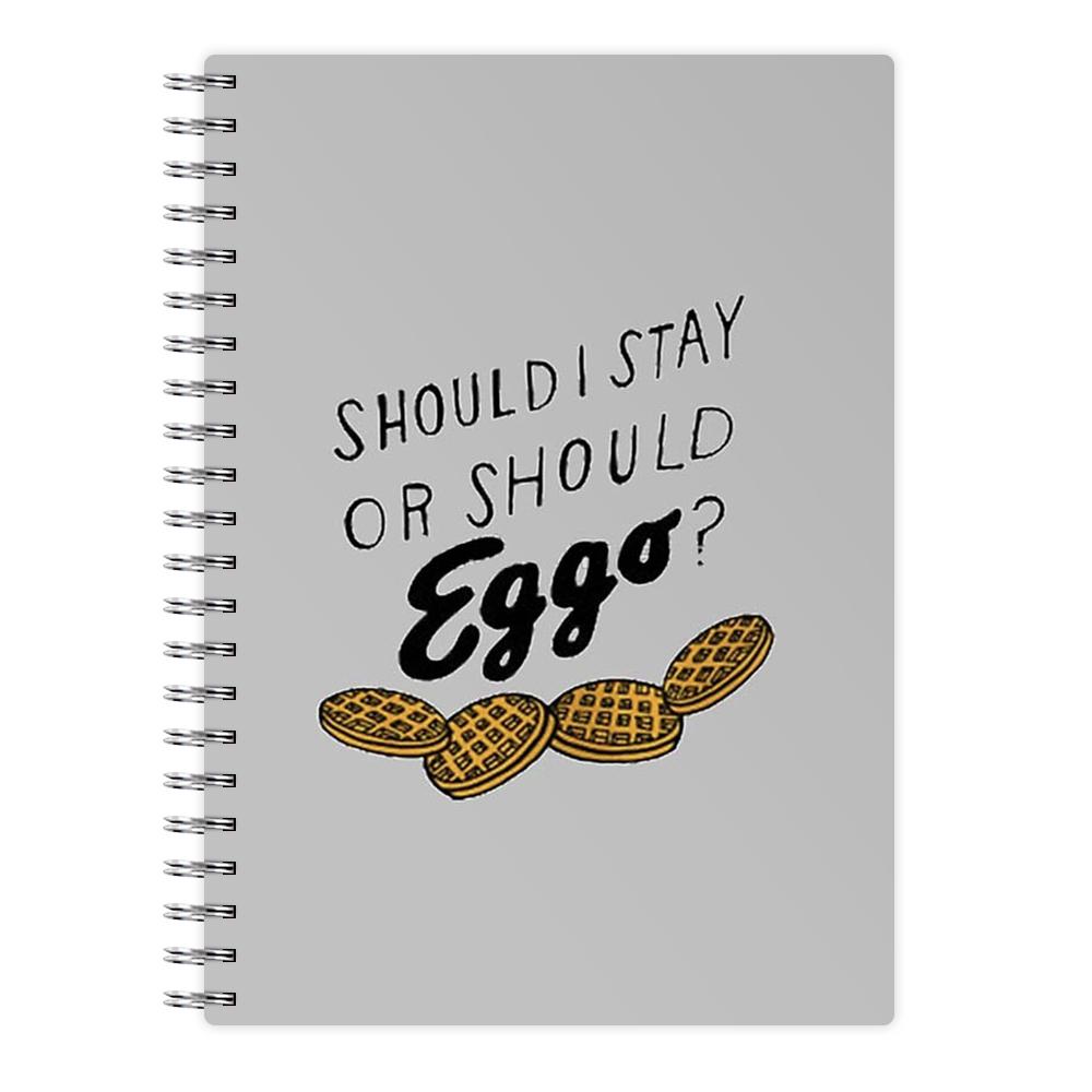 Should I Stay Or Should I Eggo - Stranger Things Notebook - Fun Cases
