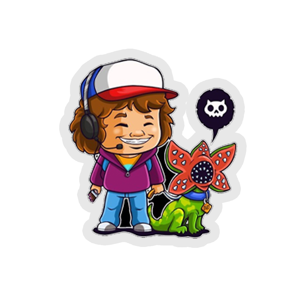 Dustin and The Demogorgon Sticker