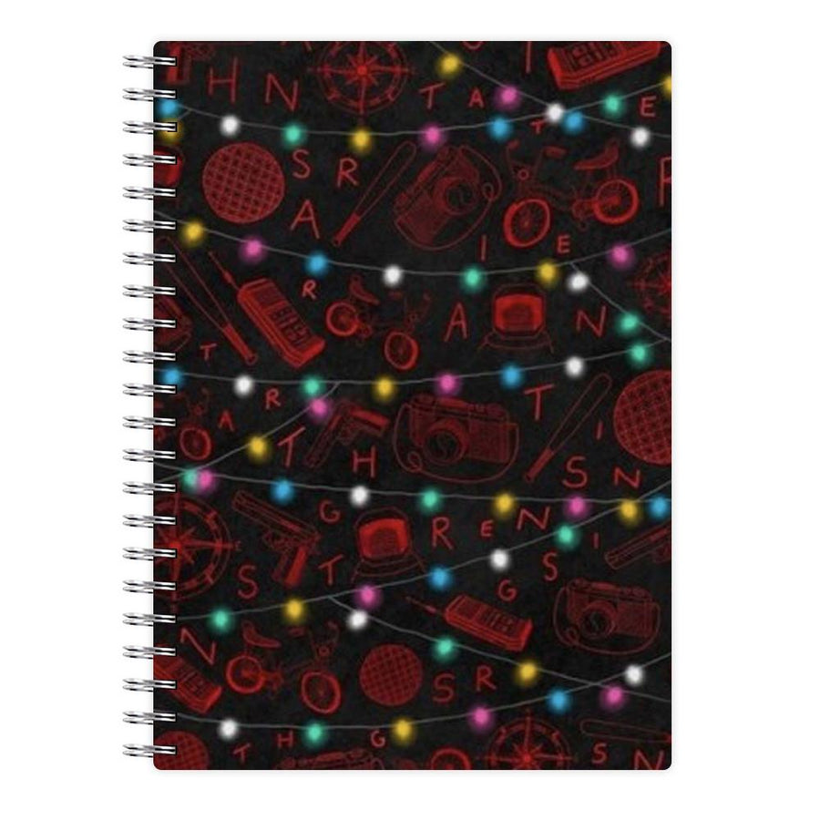 Stranger Things Red Illustrations Notebook - Fun Cases