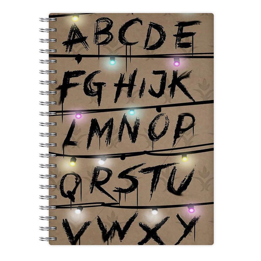 Stranger Things Alphabet Wall Notebook - Fun Cases