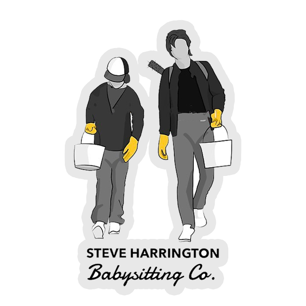 Steve Harrington Babysitting Co - Stranger Things Sticker