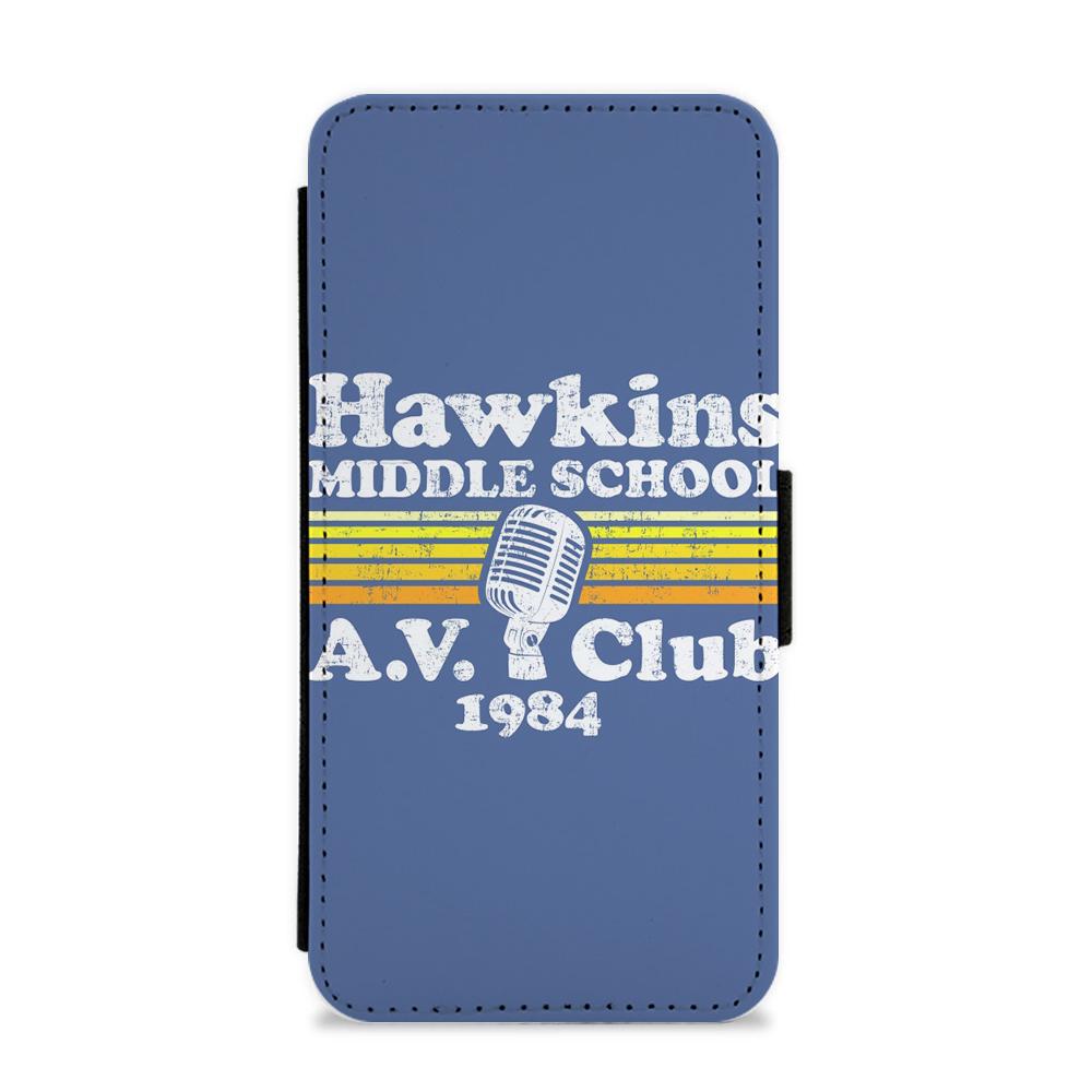 Hawkins Middle School AV Club - Stranger Things Flip / Wallet Phone Case