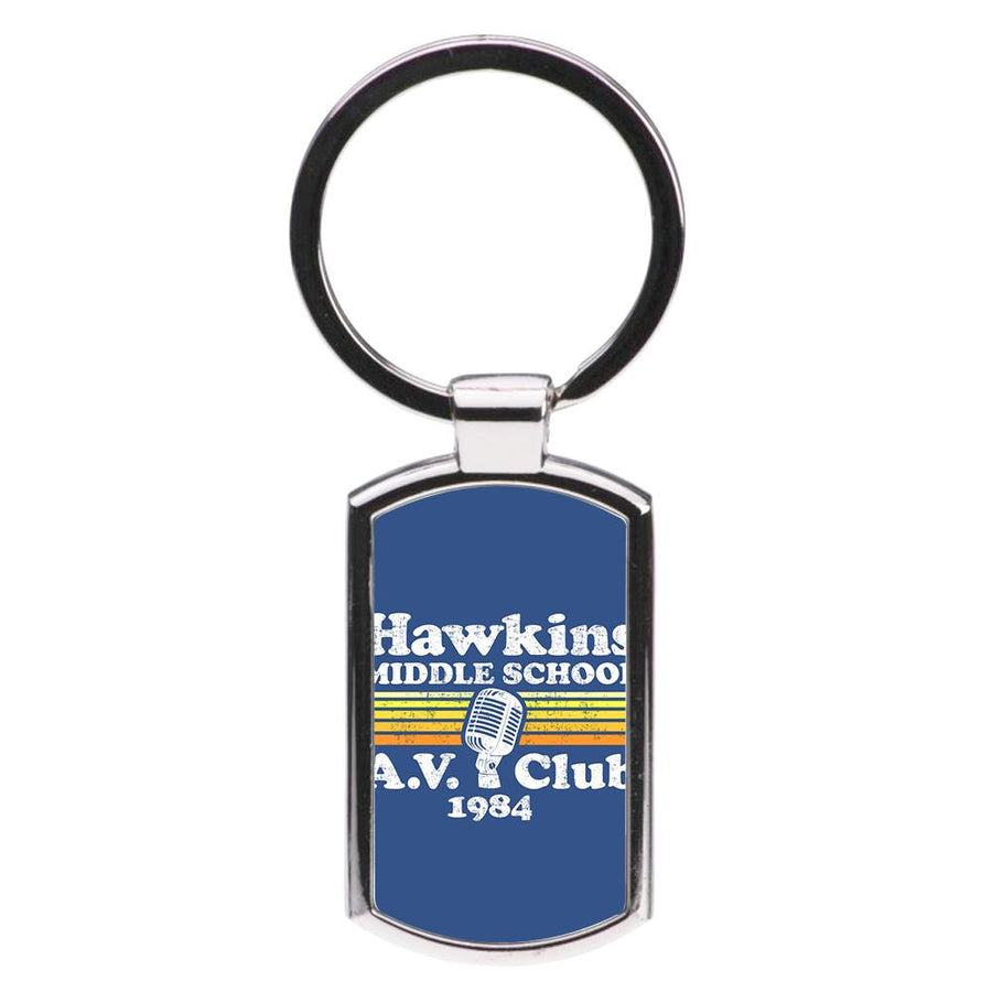 Hawkins Middle School AV Club - Stranger Things Luxury Keyring