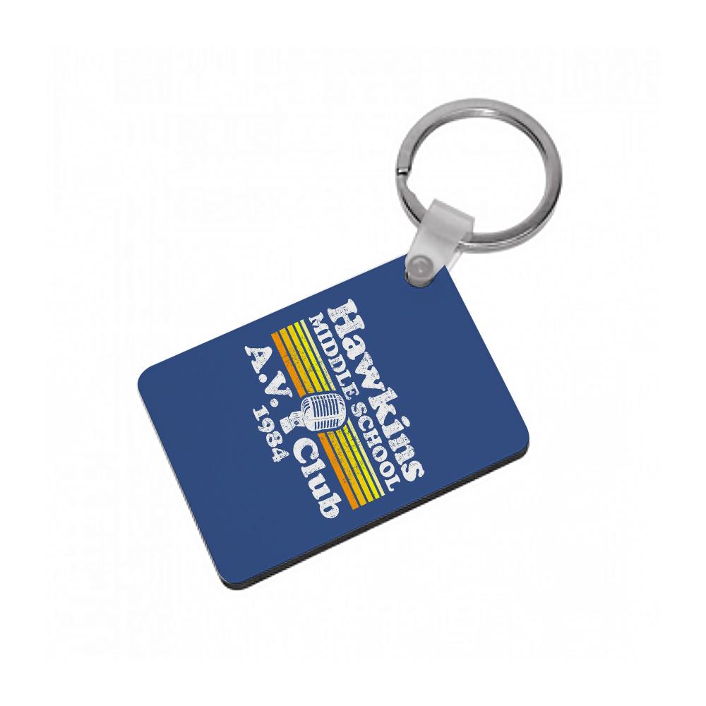 Hawkins Middle School AV Club - Stranger Things Keyring