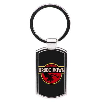 Upside Down - Jurassic Inspired Stranger Things Luxury Keyring