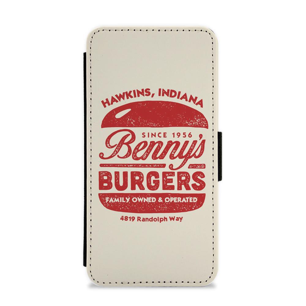 Benny's Burgers - Stranger Things Flip / Wallet Phone Case