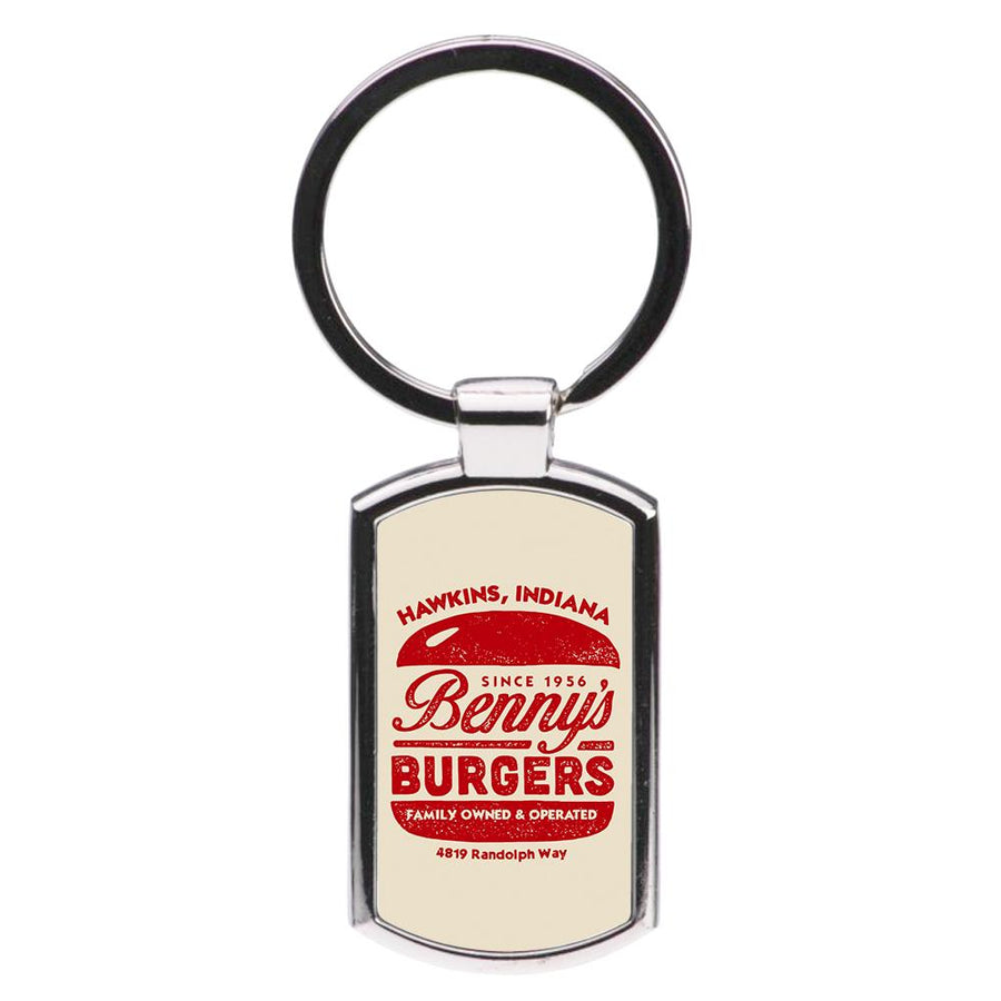 Benny's Burgers - Stranger Things Luxury Keyring