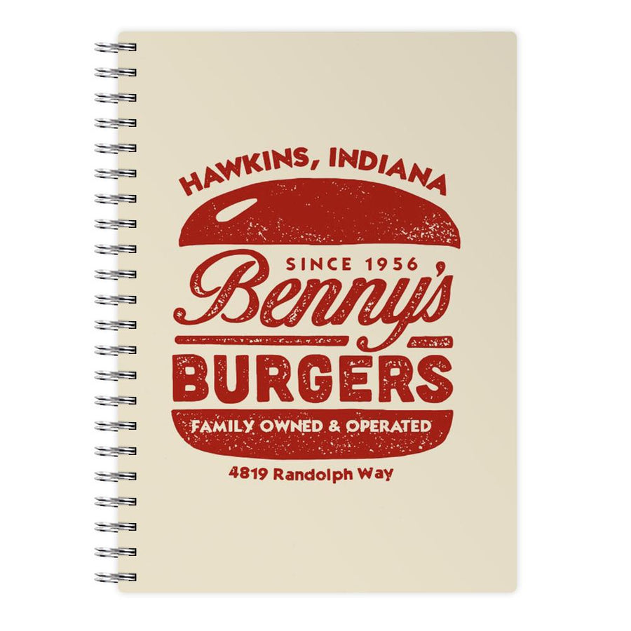 Benny's Burgers - Stranger Things Notebook