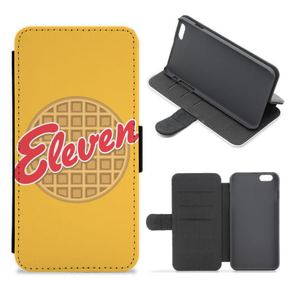 Eleven Waffles - Stranger Things Flip / Wallet Phone Case