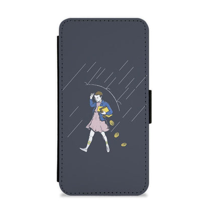 Waffle Rain - Stranger Things Flip / Wallet Phone Case