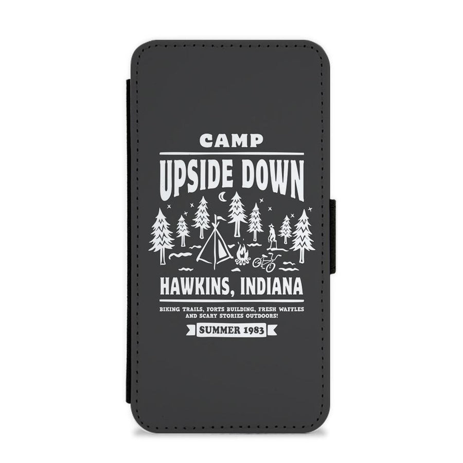Camp Upside Down - Stranger Things Flip / Wallet Phone Case