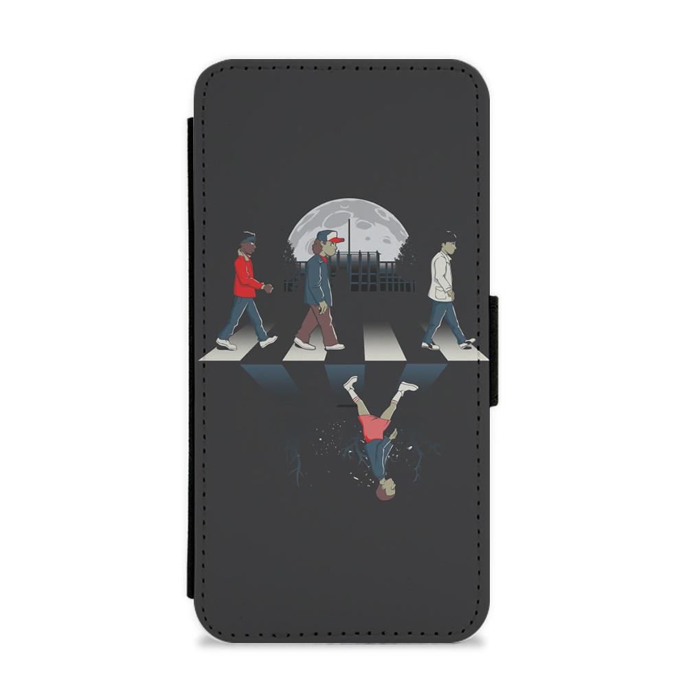 Upside Down Road - Stranger Things Flip / Wallet Phone Case