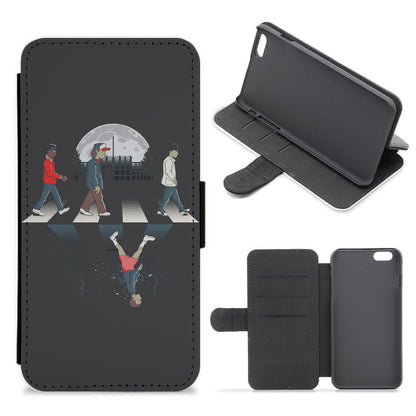 Upside Down Road - Stranger Things Flip / Wallet Phone Case