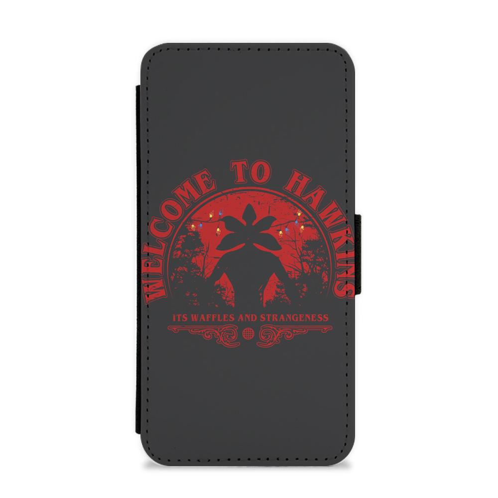 Welcome To Hawkings - Stranger Things Flip / Wallet Phone Case