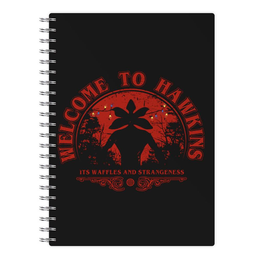 Welcome To Hawkings - Stranger Things Notebook